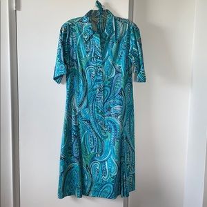 Paisley Pleated Summer Dress